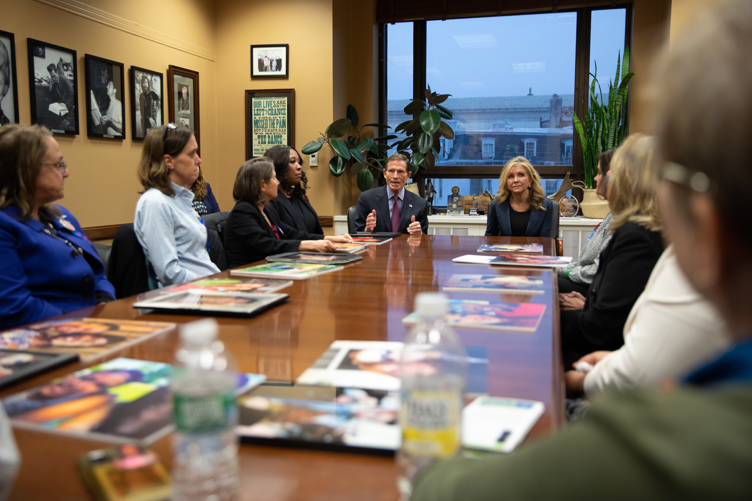 U.S. Senators Richard Blumenthal (D-CT) and Marsha Blackburn (R-TN), Chair and Ranking Member of the Senate Commerce, Science, and Transportation Subcommittee on Consumer Protection, Product Safety, and Data Security, met with parents of children who died or were harmed because of social media harms to discuss the urgent need for passage of the Kids Online Safety Act (KOSA).